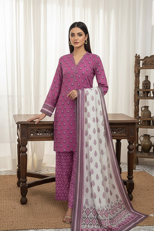 3 Piece - Printed Premium Viscose - V3 - 02