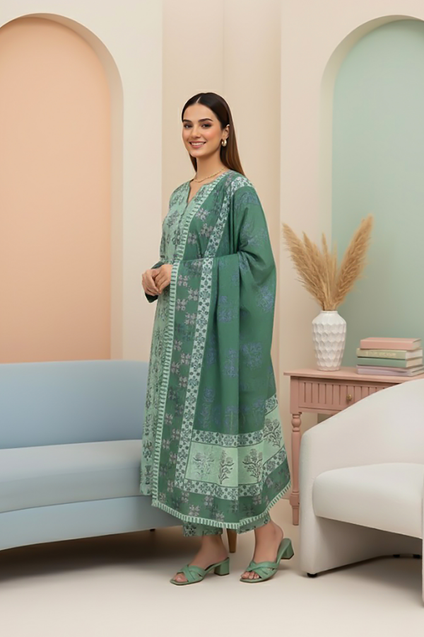 3 Piece - Printed Premium Khaddar - V5 - 04