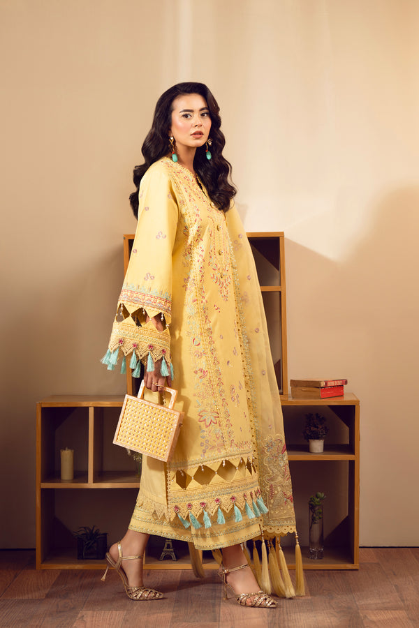 3 Piece - Embroidered Lawn Suit - SE - 02