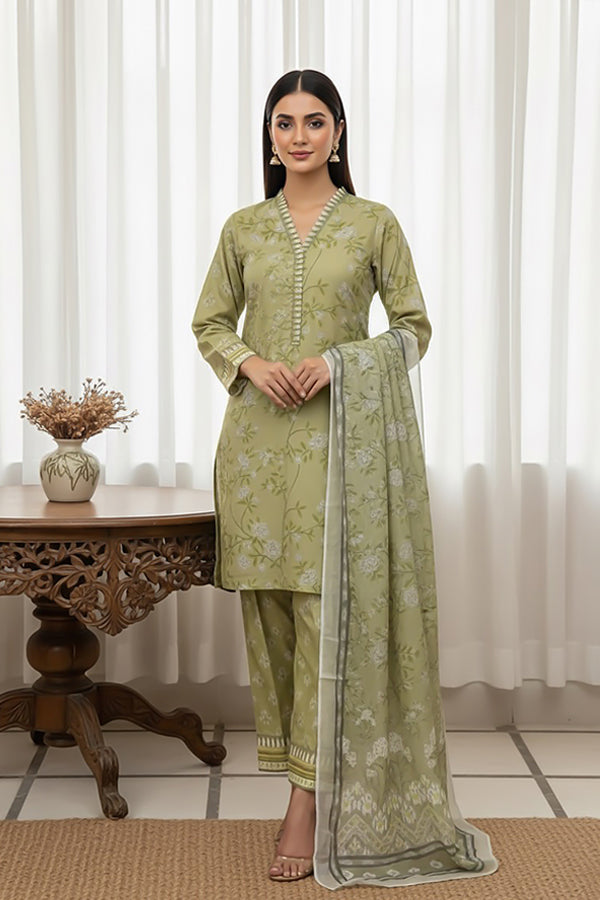 3 Piece - Printed Premium Viscose - V3 - 08