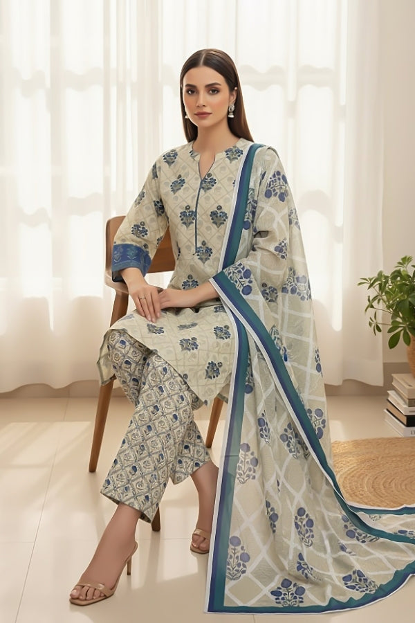 3 Piece - Printed Premium Viscose - V3 - 05