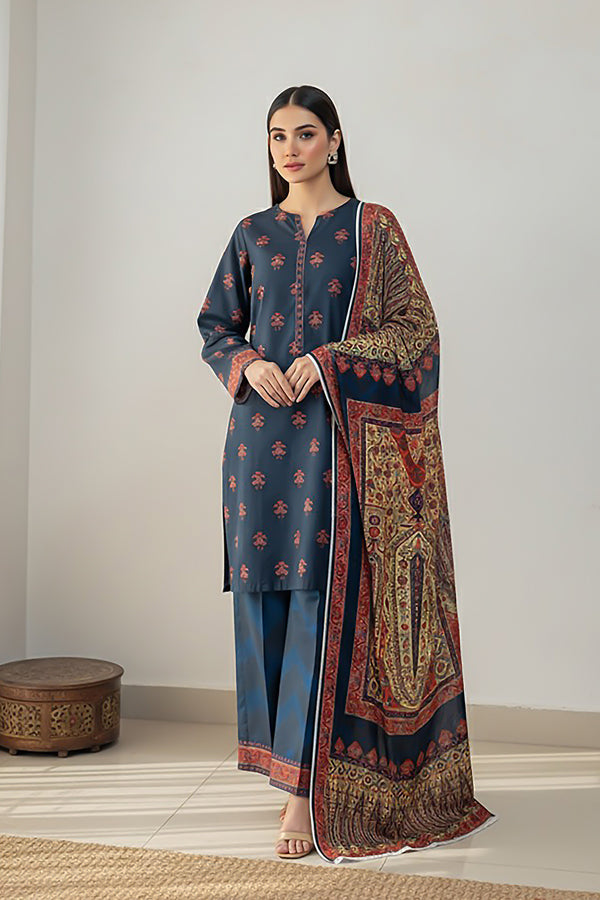 3 Piece - Printed Premium Viscose - V3 - 07